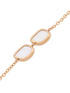 collar en oro rosa de 18kt con nácar